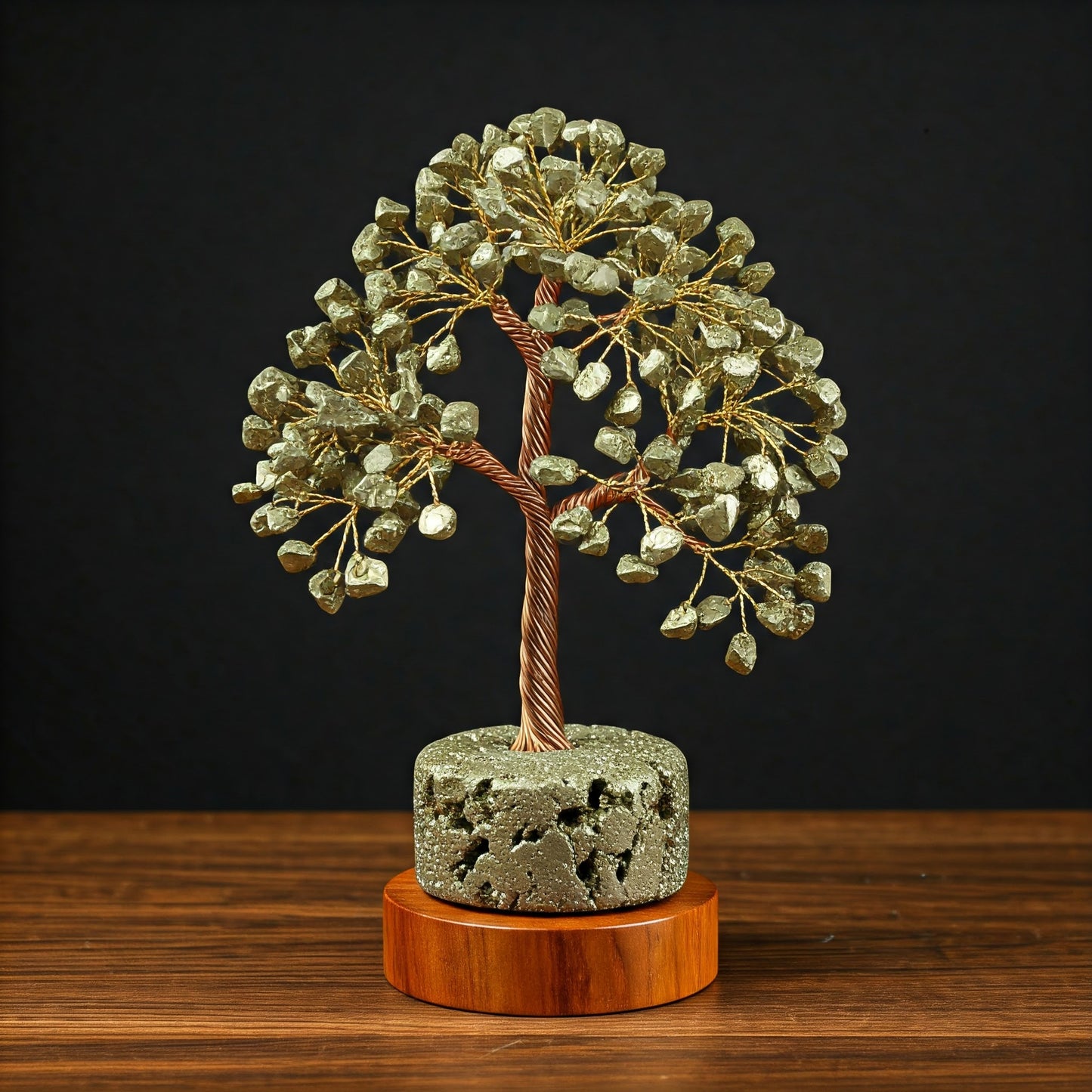 Energised Golden Pyrite Crystal Tree