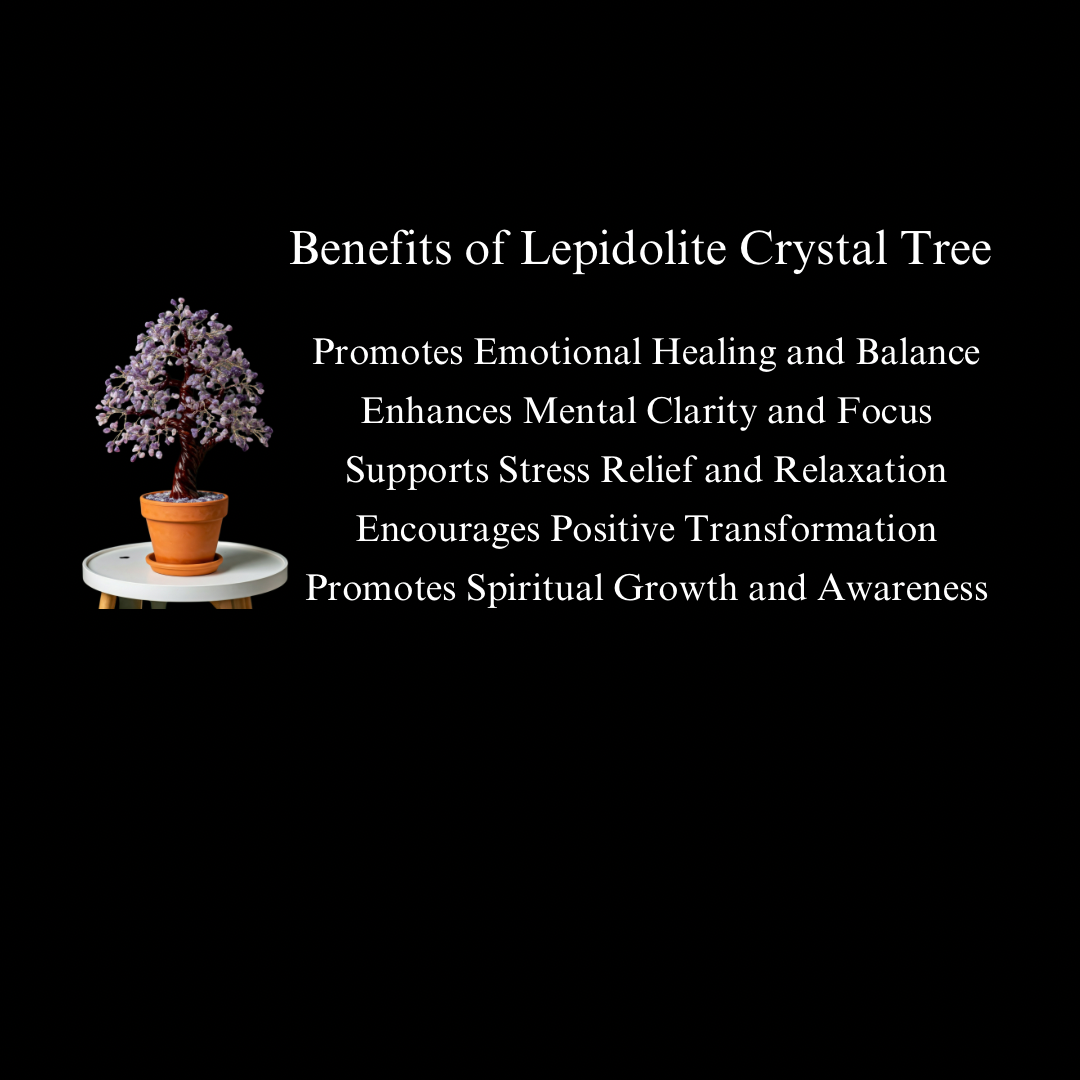 Energised Lepidolite Crystal Tree