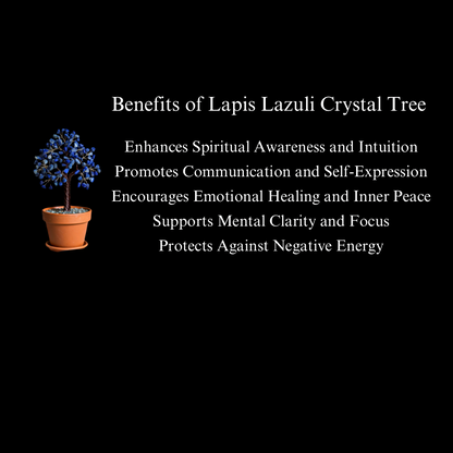 Energised Lapis Lazuli Crystal Tree