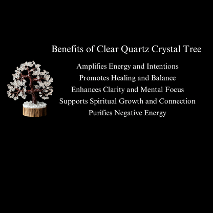 Energised Clear Quartz Crystal Tree