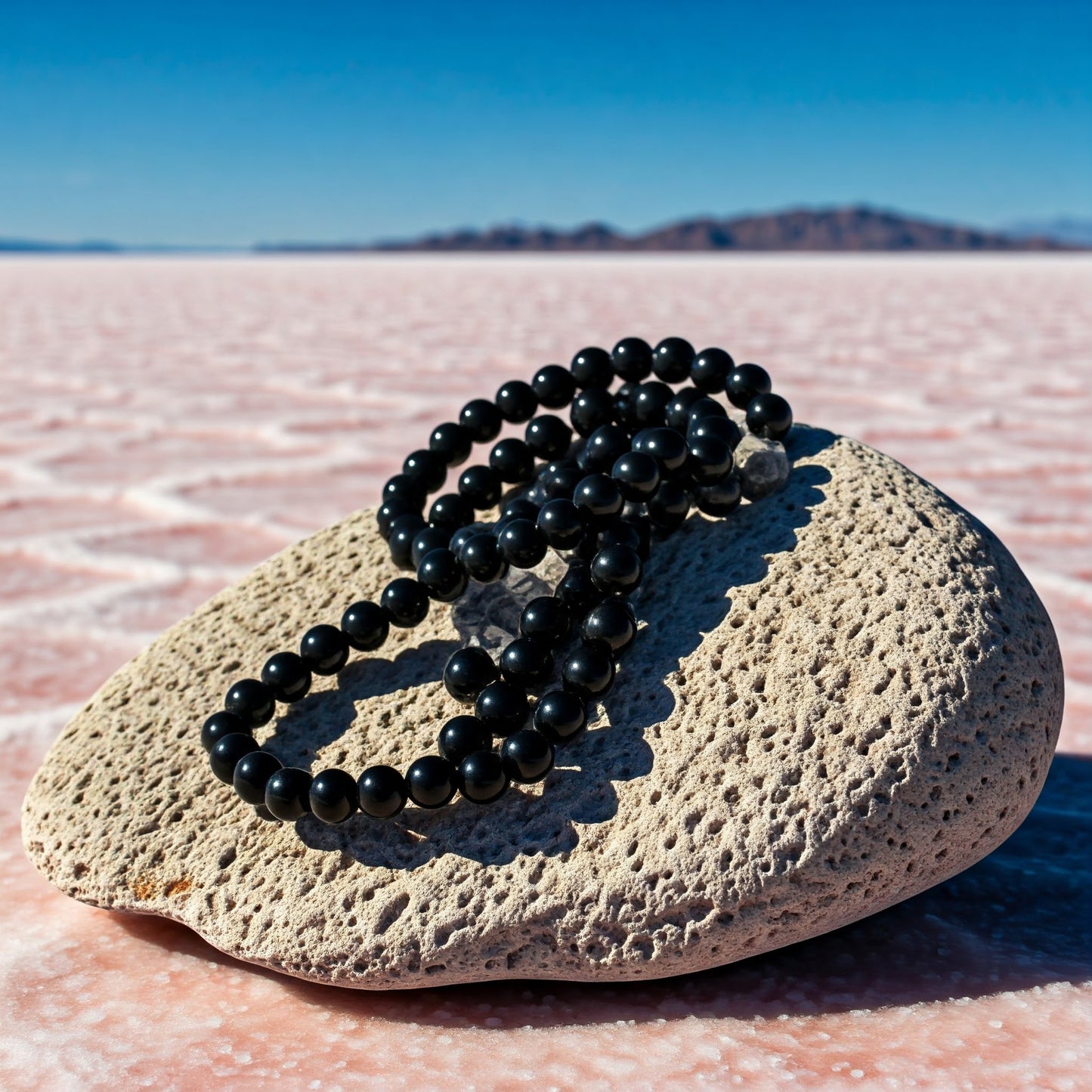 Energised Black Tourmaline Crystal Necklace