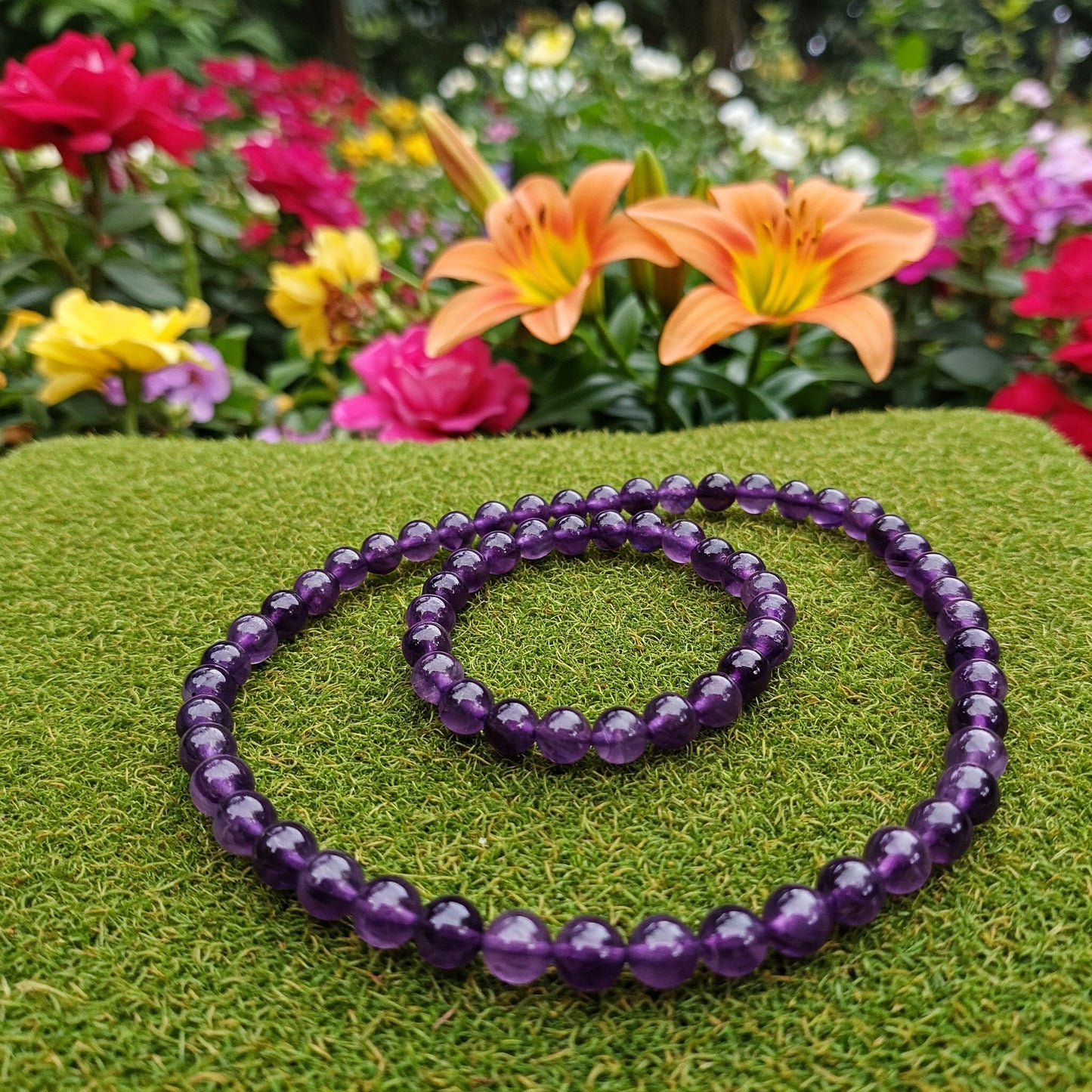 Energised Amethyst Necklace & Bracelet Combo