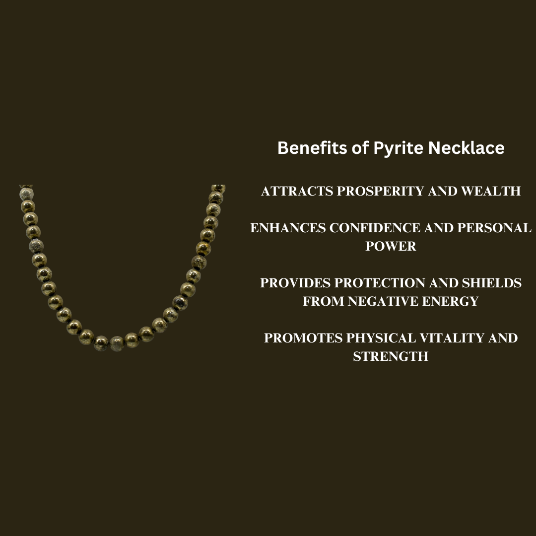 Energised Pyrite Crystal Necklace