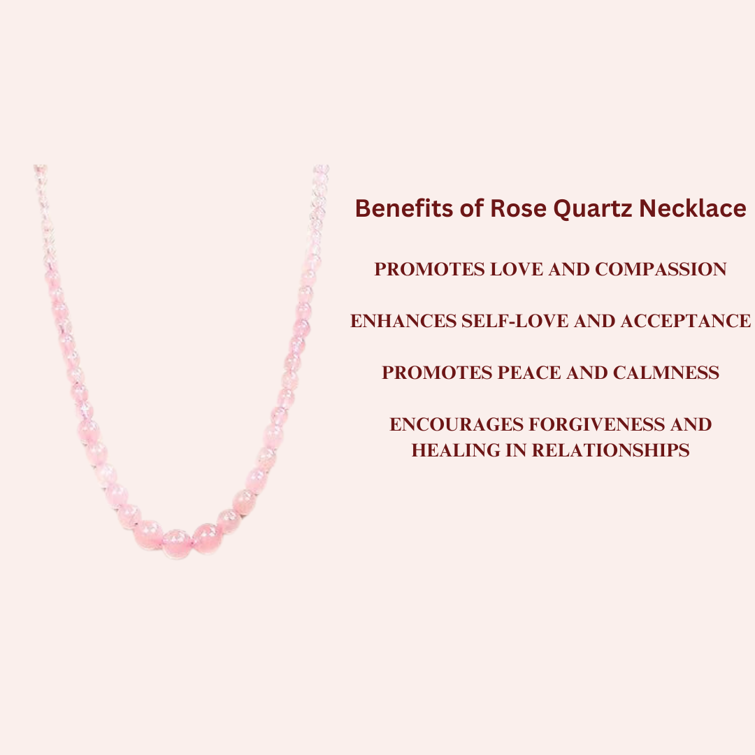 Energised Rose Quartz Crystal Necklace