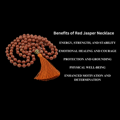 Energised Red Jasper Crystal Necklace