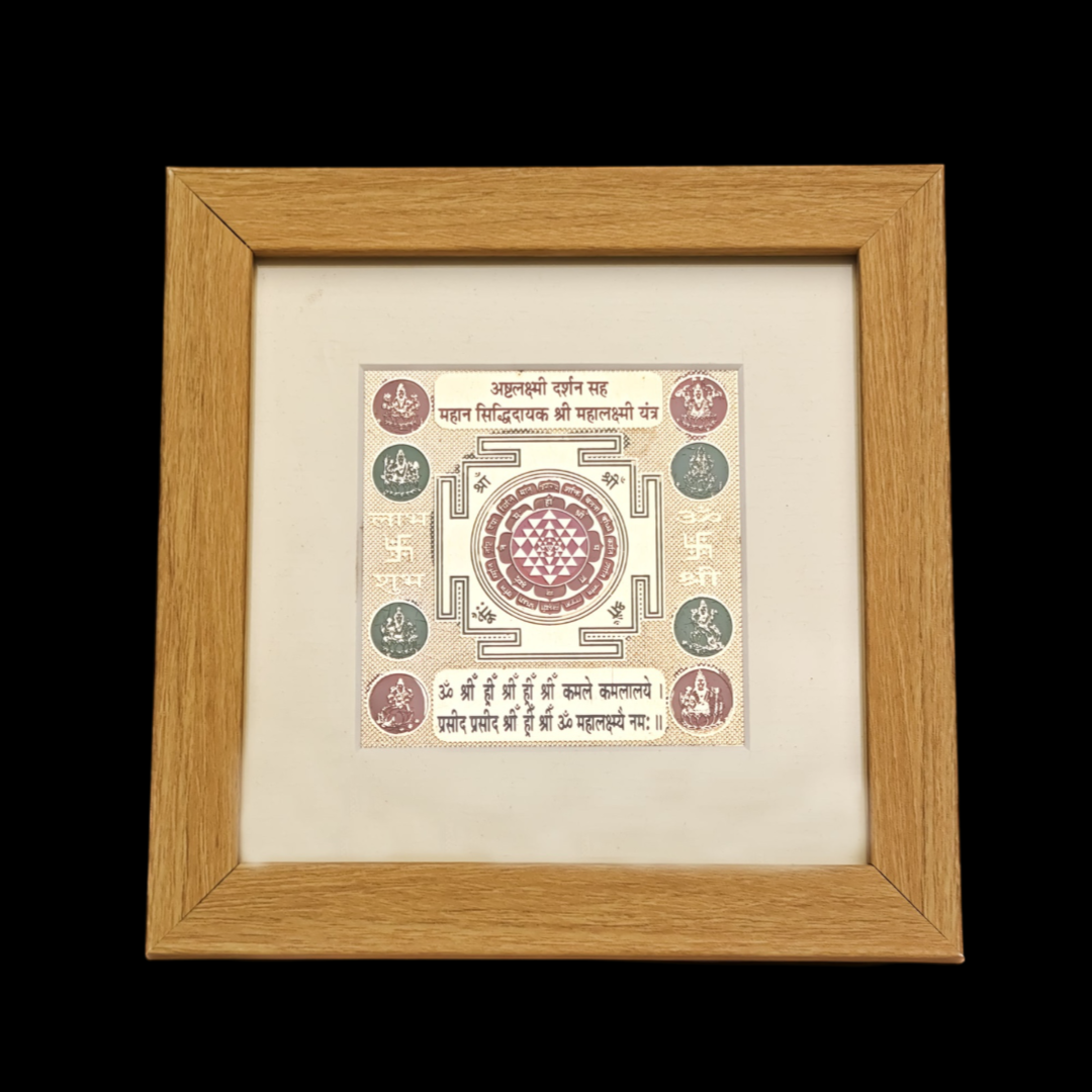 Energised Ashtalakshmi Yantra