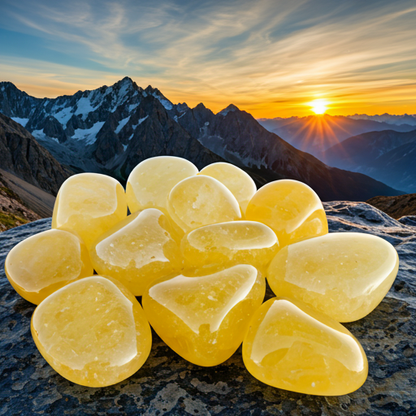 Energised Yellow Aventurine Crystal Stone Tumble