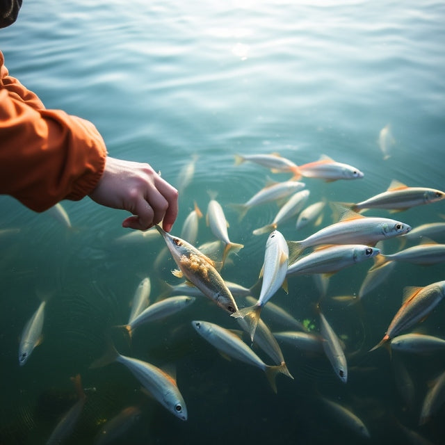 Support for Feeding Fishes