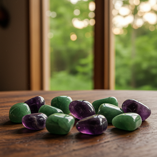 Energised Amethyst & Green Aventurine Tumble