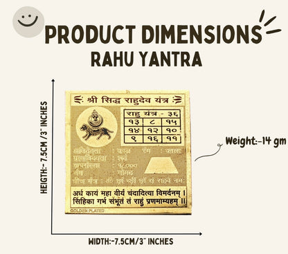 Energised Rahu Yantra