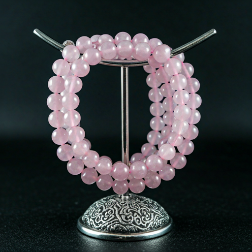 Energised Rose Quartz Crystal Necklace