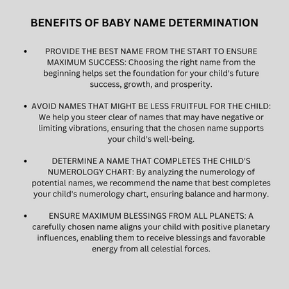 Baby Name Determination Session