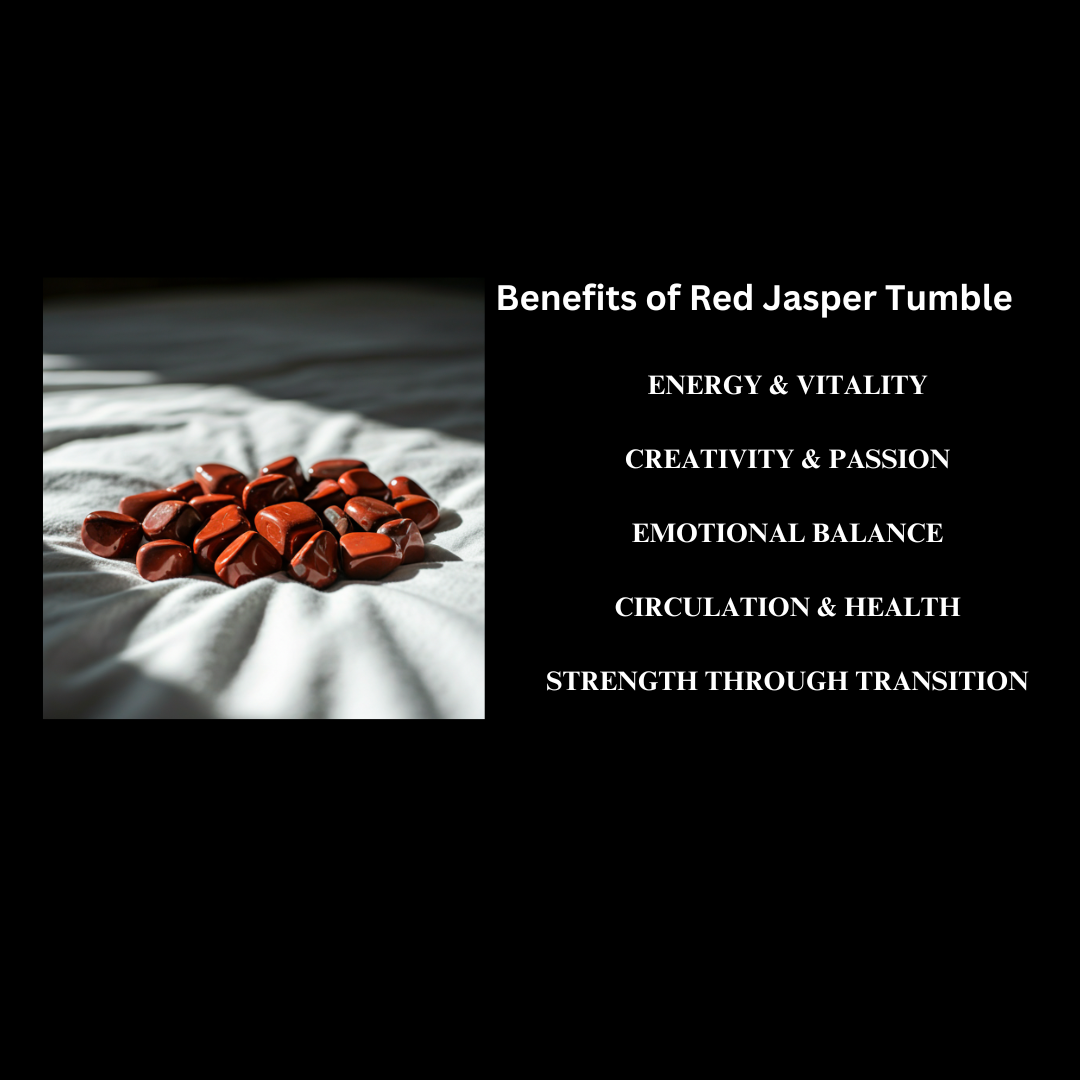 Energised Red Jasper Crystal Stone Tumble