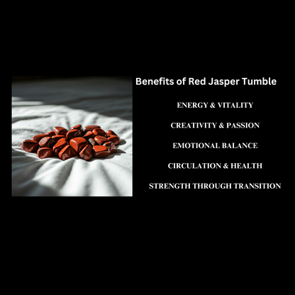 Energised Red Jasper Crystal Stone Tumble