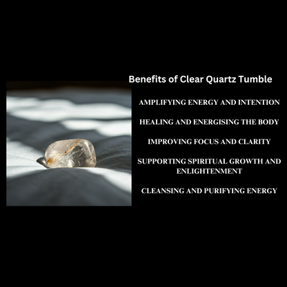 Energised Clear Quartz Crystal Stone Tumble