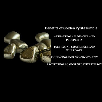 Energised Golden Pyrite Crystal Stone Tumble